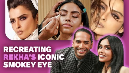 Aditya Madiraju Recreates Rekha’s Iconic Makeup Look | Rock The Look