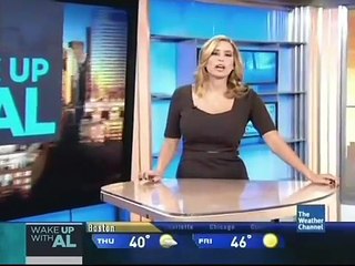 Stephanie Abrams-USA-sexy weather girl-crossed legs show