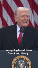 Trump roasts ‘Chuck & Nancy’ with Thanksgiving turkey pardon joke