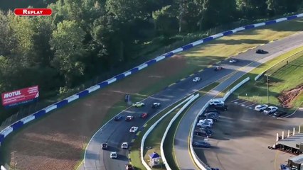 Porsche Sprint Challenge North America 2025 Road Atlanta Race 2 Start Fenech Cecchi Big Crash