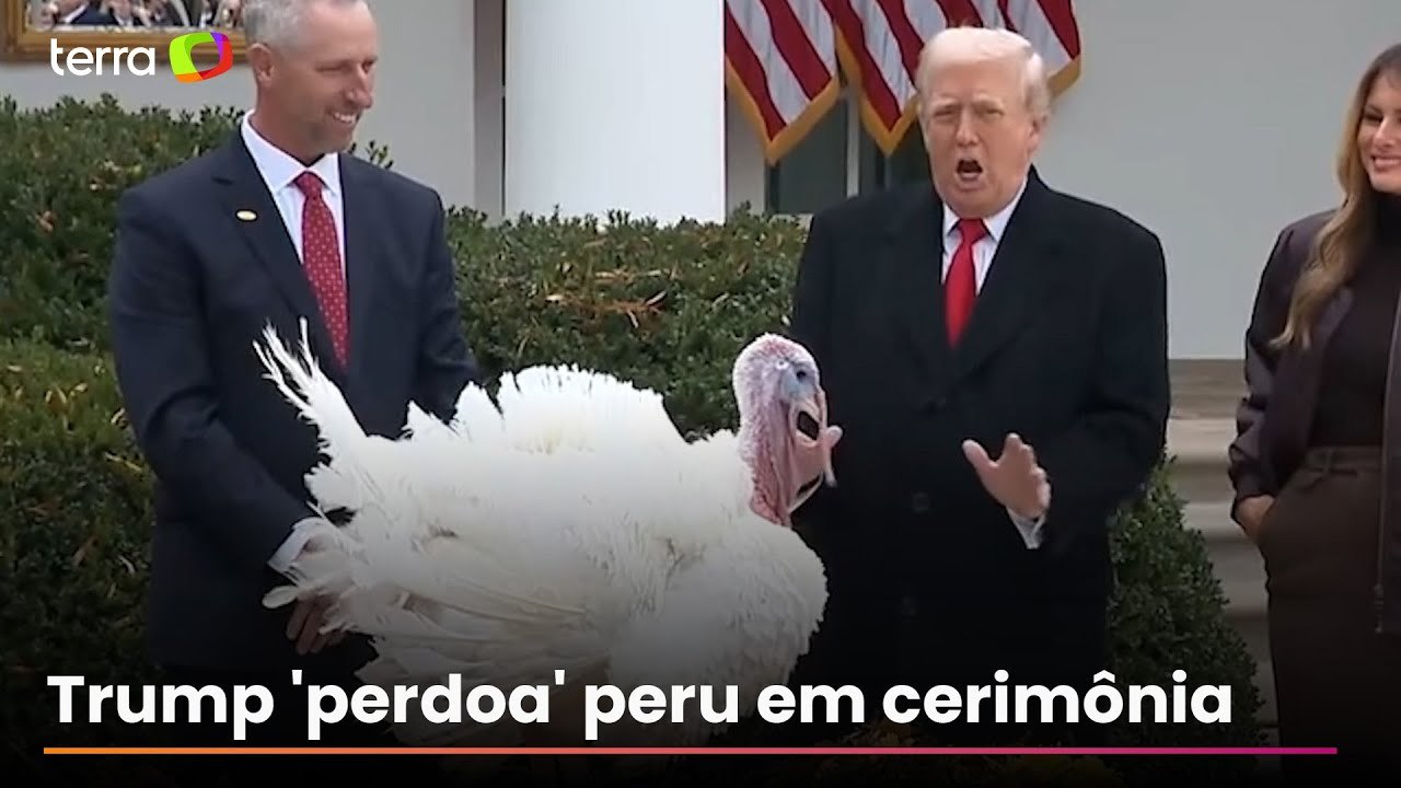 Trump concede perdão presidencial a peru às vésperas do Dia de Ação de Graças