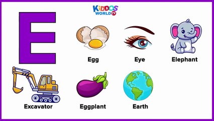 ABC Alphabet Video Chart - Learning The Letters and English Vocabulary for Preschool