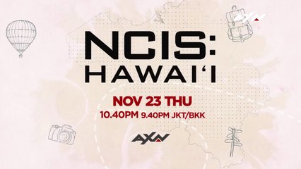NCIS Hawaii 2, starts Nov 23