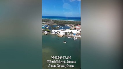 Final moments before deadly Sea World mid-air helicopter crash caught on camera