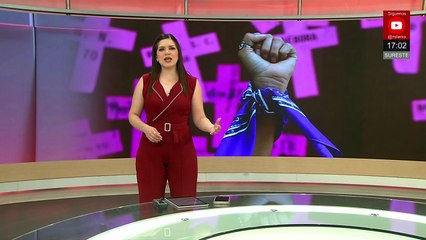 Concluye la movilización de marcha del 25N en el Zócalo de la Ciudad de México