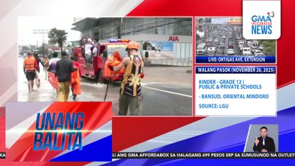 Mahigit 900 pamilya, nananatili sa evacuation centers dahil sa epekto ng Bagyong Verbena | Unang Balita