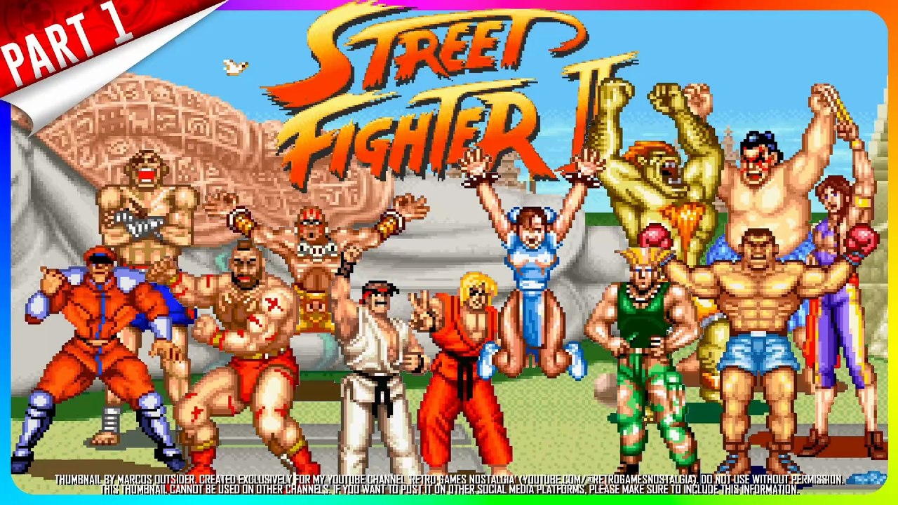 Street Fighter II: The World Warrior (SNES - US) Longplay PART 1 of 2 (100% All Fighters and Endings)