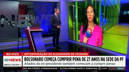 Bolsonaro começa a cumprir pena de 27 anos na sede da Polícia Federal; Dora, Denise e Vilela analisam