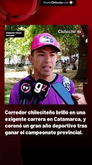 Corredor chileciteño brilló en una exigente carrera en Catamarca, y coronó un gran año deportivo tras ganar el campeonato provincial.