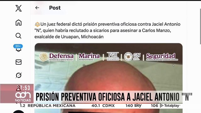 🚨¡Última Hora! Prisión preventiva a El Pelón , por reclutar sicarios para asesinar a Carlos Manzo