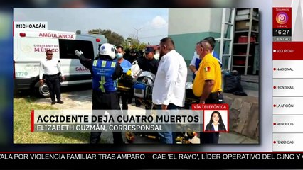 Accidente en Michoacán deja a cuatro personas sin vida; un menor es el único sobreviviente