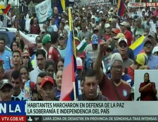 Pueblo trujillano marchó en defensa de la paz y la soberanía de Venezuela
