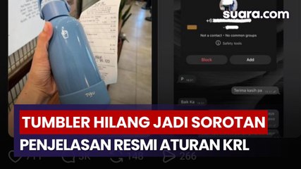 Ramai Kasus Tumbler Tuku Hilang, Begini Ketentuan Barang Bawaan di KRL