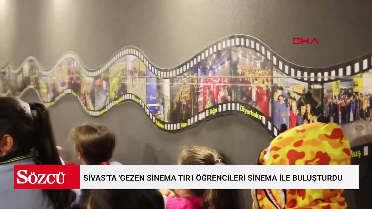 Sivas'ta 'Gezen Sinema TIR'ı öğrencileri sinema ile buluşturdu