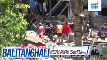 Mga residente, nagsimula nang maglinis sa kanilang mga bahay matapos ang bagyo | Balitanghali