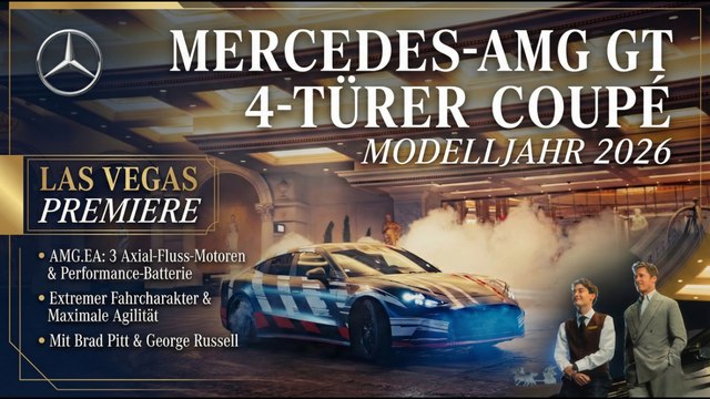 Neue AMG.EA-Performance: Mercedes-AMG GT 4-Türer Coupé Modelljahr 2026