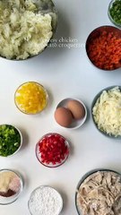 Chicken and potato croquettes