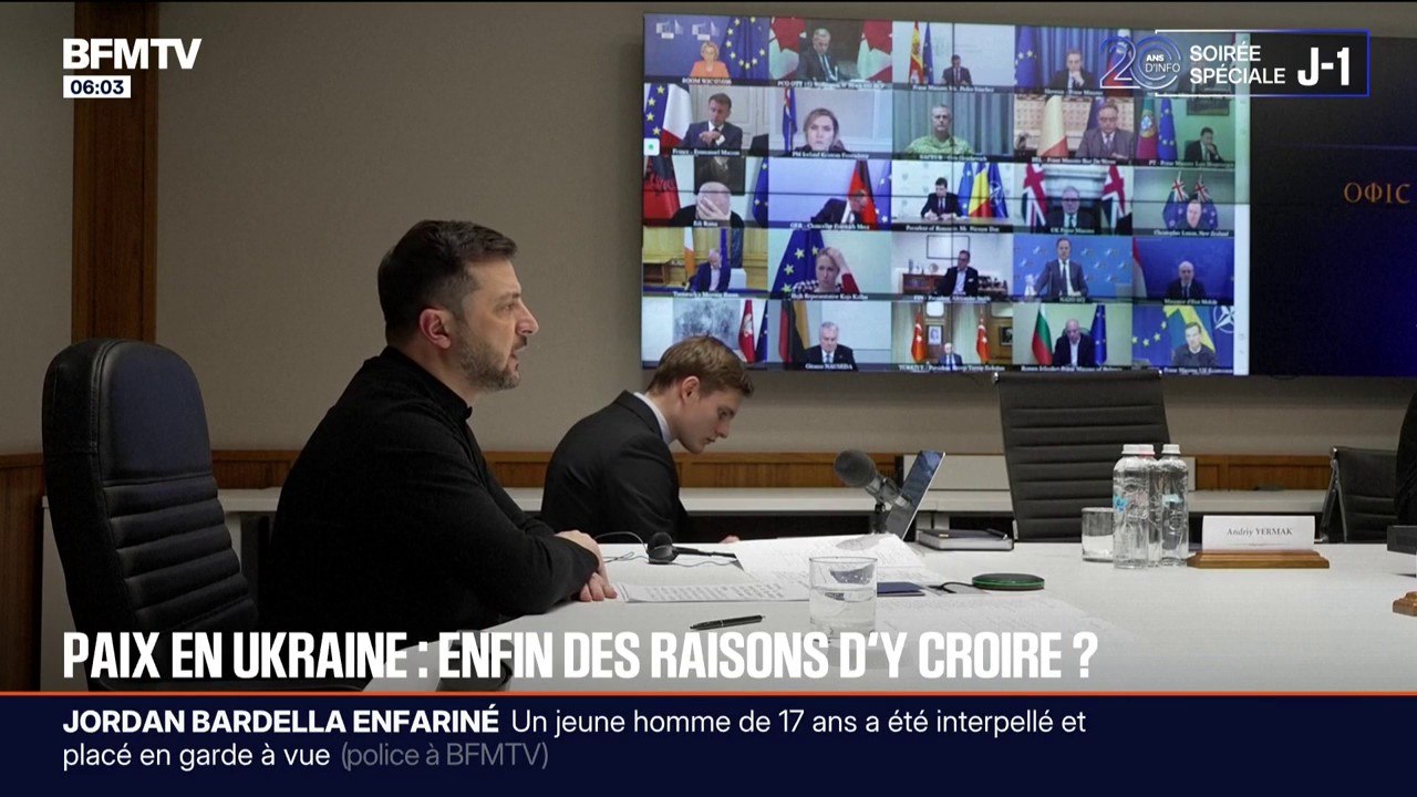 Paix en Ukraine: Volodymyr Zelensky "prêt à avancer ensemble" avec les États-Unis et l'Europe