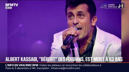 Albert Kassabi, alias "Bébert", leader du groupe "Les Forbans", est décédé à l'âge de 63 ans des suites d'une longue maladie