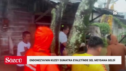 Endonezya’nın Kuzey Sumatra eyaletinde sel meydana geldi