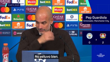 Guardiola, muy autocrítico con su planteamiento tras la derrota en casa ante el Leverkusen