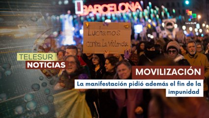 En España, mujeres salieron a las calles por el día internacional de la no violencia contra la mujer