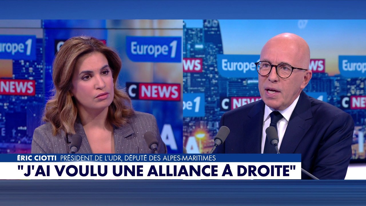 Éric Ciotti : «J’ai toujours combattu le président de la République, je n’ai jamais voté pour lui»