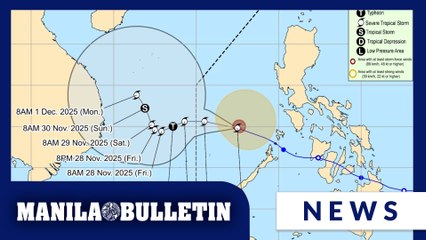 'Verbena' now a severe tropical storm as it moves away from Philippines
