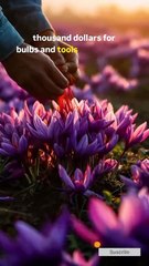 Saffron Farming Business Idea Grow Saffron for High Profit Premium Crocus Flower Farming  #saffronfarming #cashcrop #agrobusiness #highprofitfarming #crocusflowers #smallfarmideas #organicfarming2025 #craftlyvibes #growforyou Reacts | DIY videos | crafts