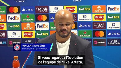Kompany : "Le Arsenal d'Arteta a très peu de faiblesses"