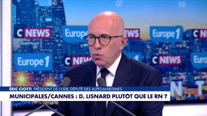 Éric Ciotti : «J'invite David Lisnard à rejoindre cette alliance»