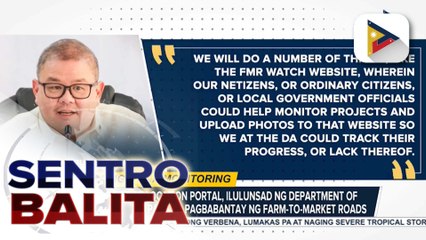 Website at location portal, ilulunsad ng D.A. para sa pagbabantay ng farm-to-market roads