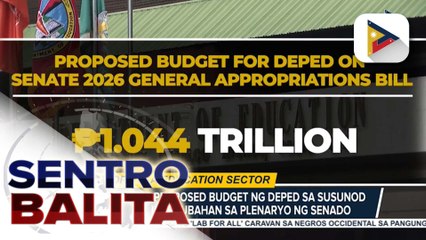 Higit P1-T na proposed budget ng DepEd sa susunod na taon, inaprubahan sa plenaryo ng Senado; problema sa classroom shortage at pagpapalawak ng school feeding program, kabilang sa tutukan | ulat ni Louisa Erispe