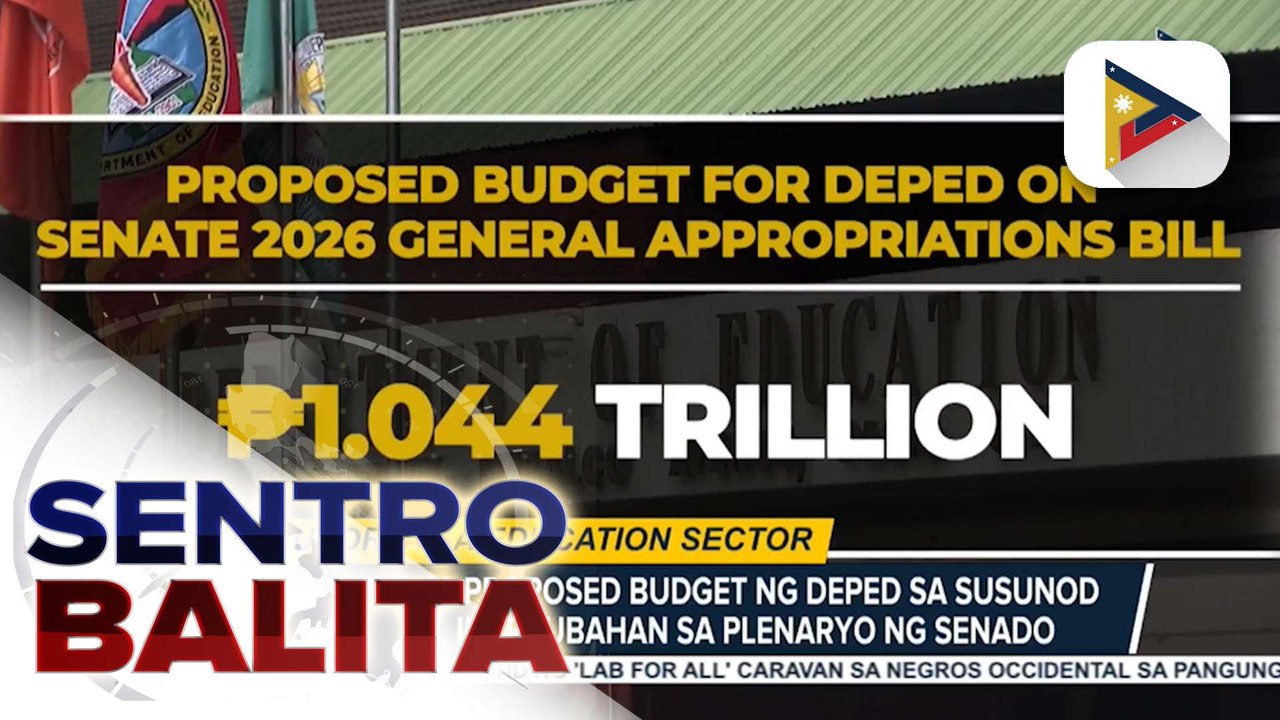 Higit P1-T na proposed budget ng DepEd sa susunod na taon, inaprubahan sa plenaryo ng Senado; problema sa classroom shortage at pagpapalawak ng school feeding program, kabilang sa tutukan | ulat ni Louisa Erispe