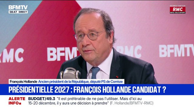 Présidentielle: Les Français sont lassés des annonces de candidature, ce n'est pas la donne démarche , estime François Hollande