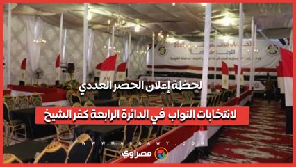 كفر الشيخ.. لحظة إعلان الحصر العددي لانتخابات النواب في الدائرة الرابعة