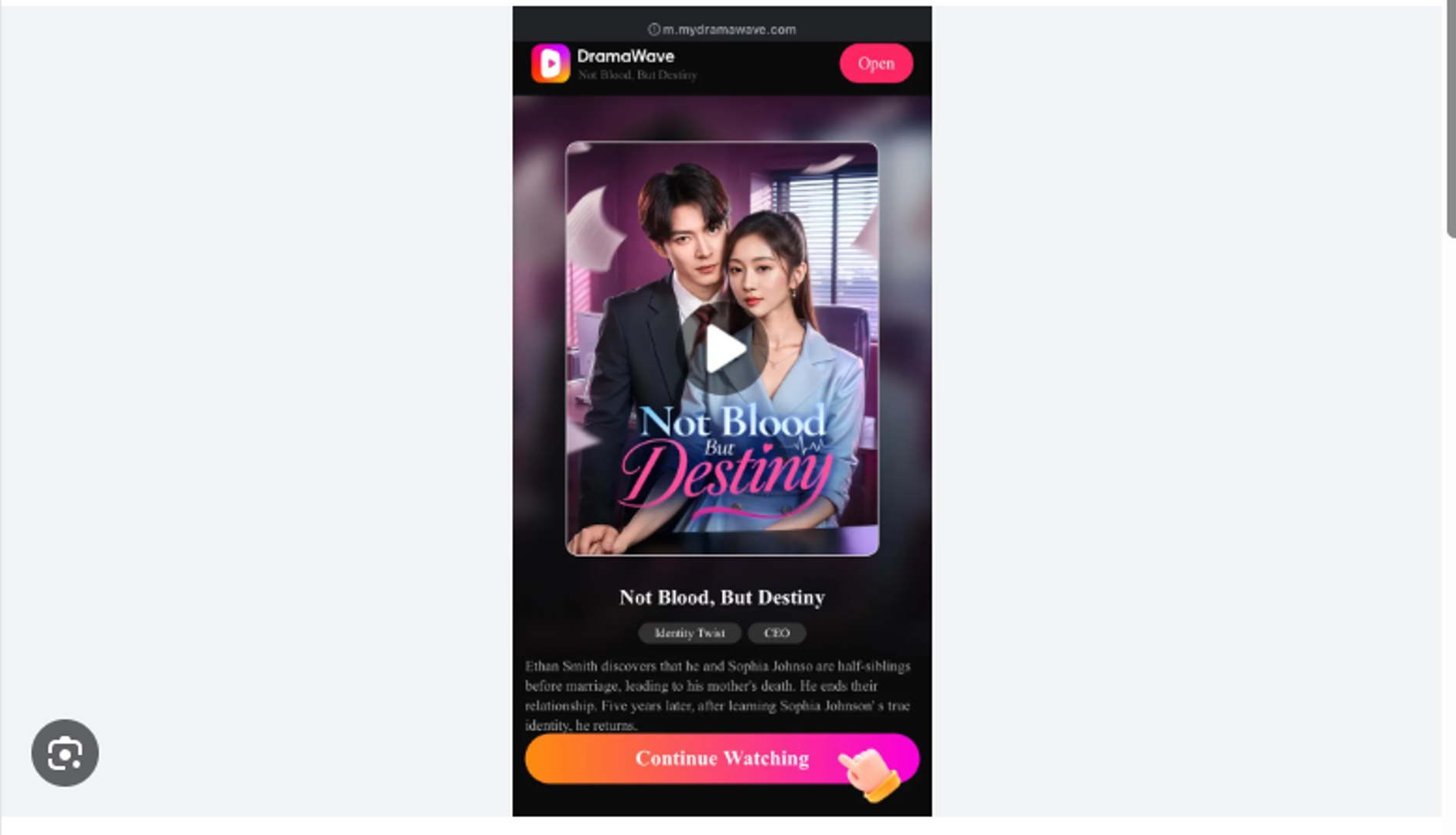 Not Blood But Destiny Chinese Drama - English Sub