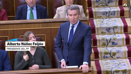 Cara a cara entre Feijóo y Sánchez en el Congreso