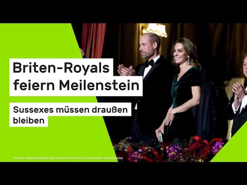 Briten-Royals feiern Meilenstein - Sussexes müssen draußen bleiben