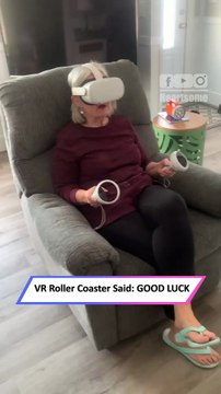 Grandma’s Wild VR Ride Turns Into a Hilarious Roller Coaster Chaos|| Heartsome 💖