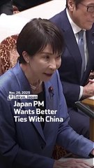 Japan PM Wants Better Ties With China