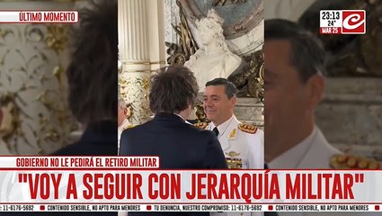 El flamante nuevo ministro de Defensa no pasará a retiro como militar