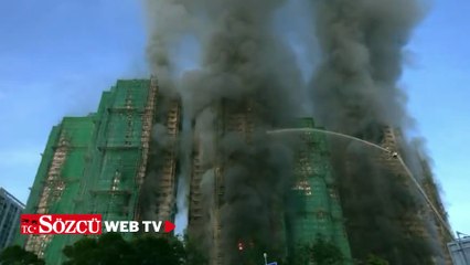 Hong Kong'da birden fazla binada yangın çıktı