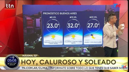 Clima en el AMBA - Miércoles 26 de noviembre