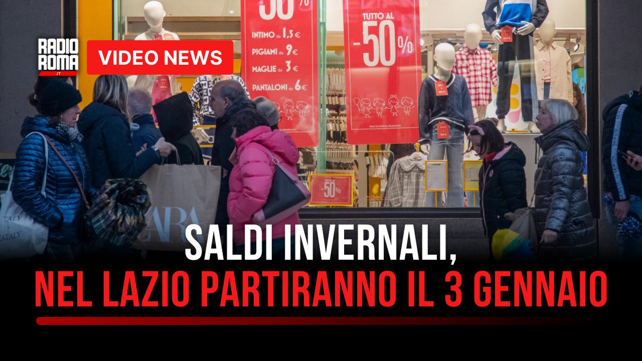 Saldi invernali, nel Lazio partiranno il 3 Gennaio