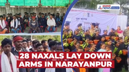 Chhattisgarh: 28 Naxals Surrender Before Police in Narayanpur