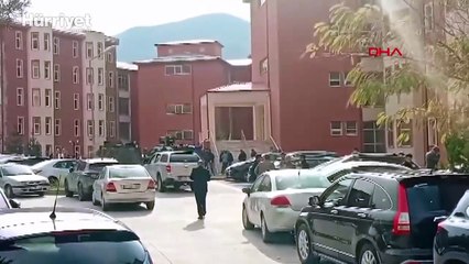 Gümüşhane Üniversitesi’nde silahlı kişi, memuru rehin aldı; polis ikna etmeye çalışıyor