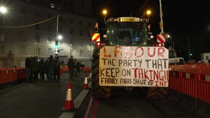Tractors descend on London for farmers’ Budget day protest despite police ban