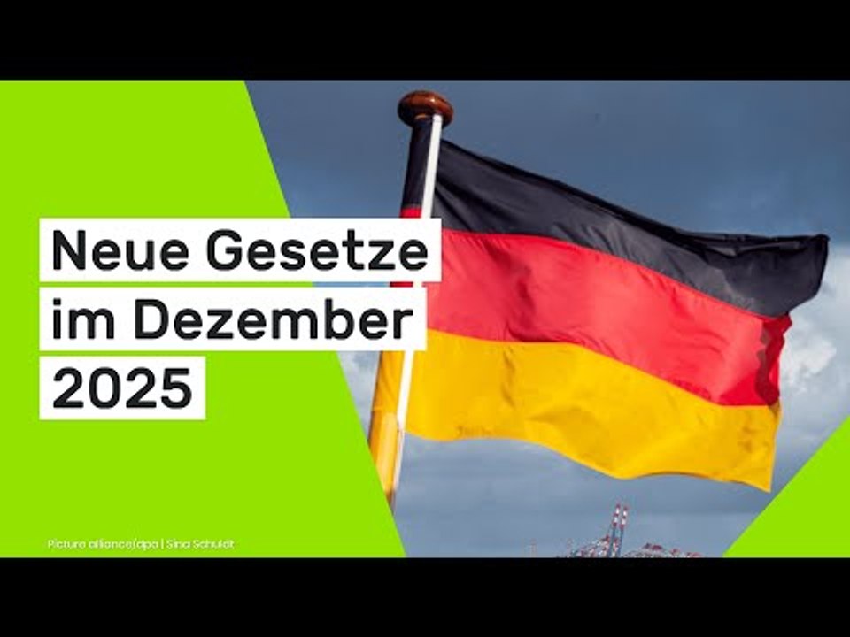 Neue Gesetze im Dezember 2025: Rente, Deutsche Bahn und Co. - das ändert sich für Verbraucher