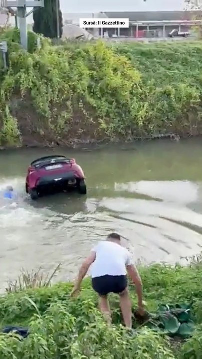 Tânăr străin din Italia, se aruncă în apă și salvează viața unui bătrân căzut cu mașina în canal. Apoi descoperă că este fostul angajator